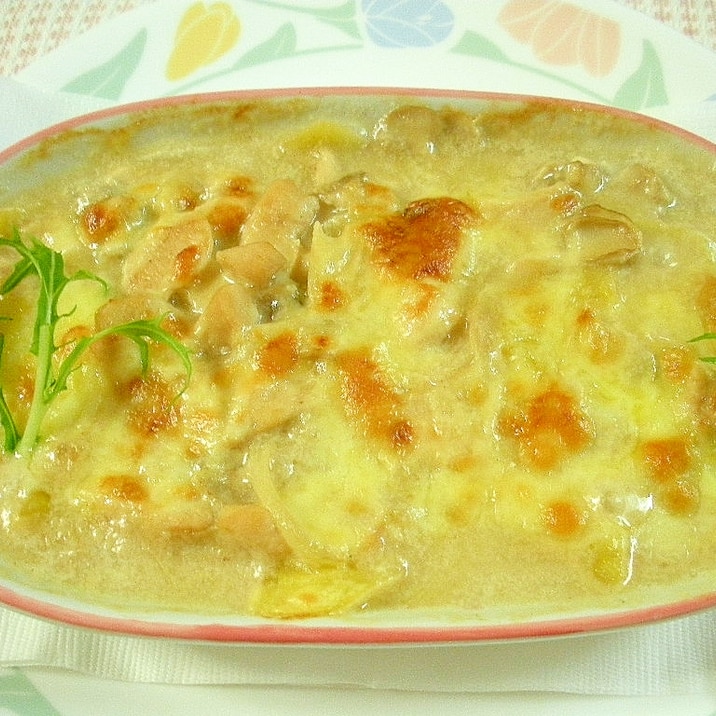 鶏ムネ肉とじゃがいもの簡単グラタン レシピ 作り方 By Kojarin7 楽天レシピ